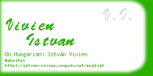 vivien istvan business card