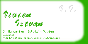 vivien istvan business card